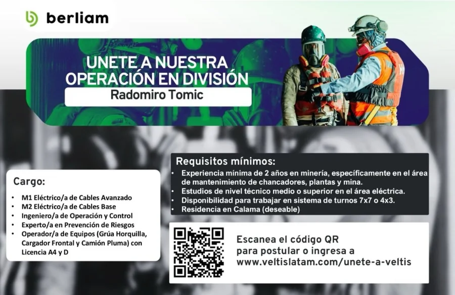 Vacantes División Radomiro Tomic - imagen 1