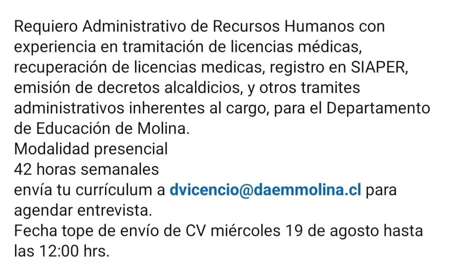 Administrativo de Recursos Humanos - imagen 1