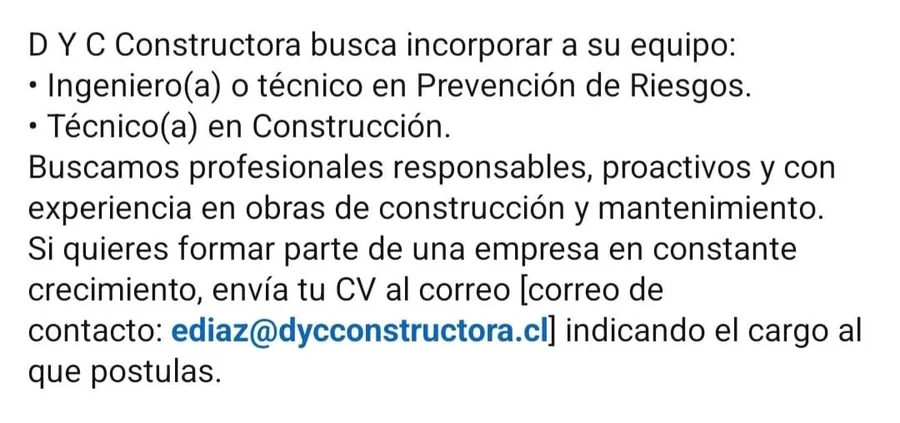 Prevencionista de Riesgos y Técnico en Construcción - imagen 1