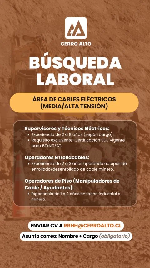 Búsqueda Laboral en Área de Cables Eléctricos - imagen 1