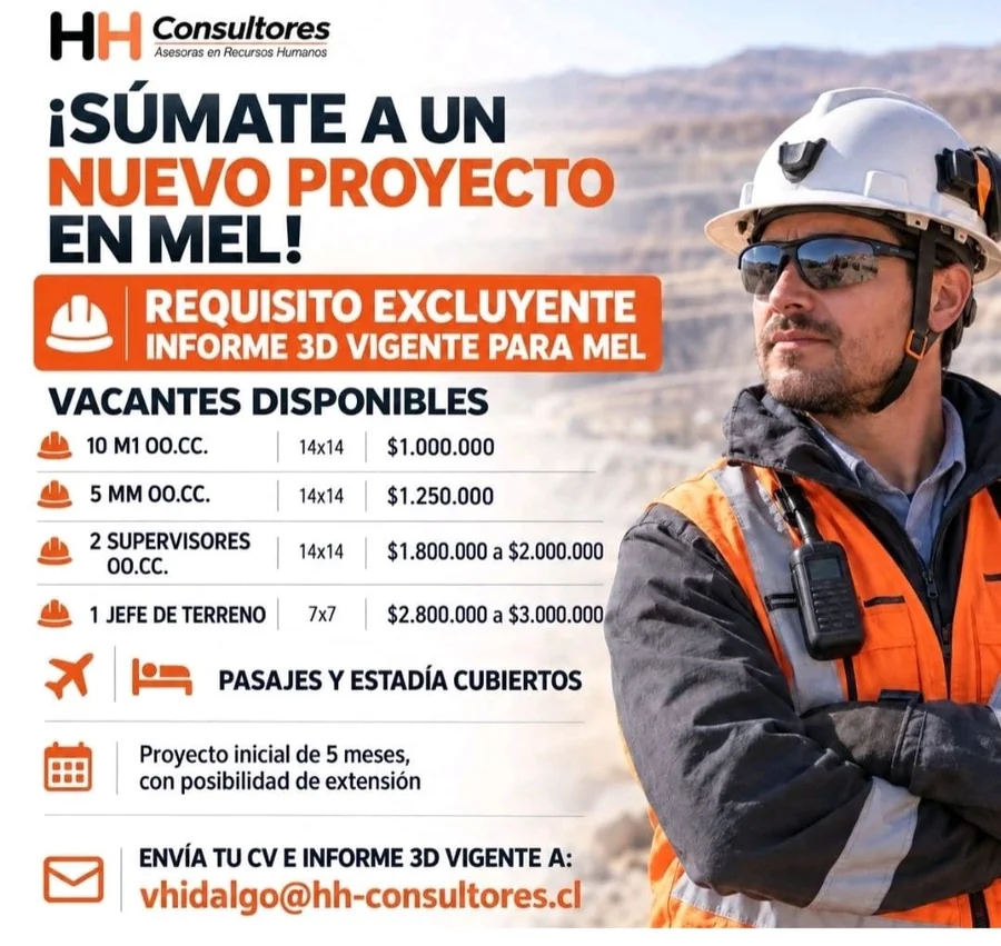 Personal para Nuevo Proyecto Minero en MEL - imagen 1