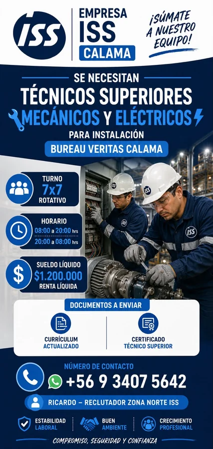 Técnicos Superiores Mecánicos y Eléctricos - imagen 1
