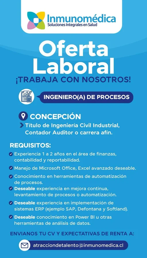Ingeniero(a) de Procesos - imagen 1
