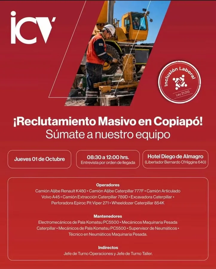 Operadores y Mantenedores Maquinaria Pesada - imagen 1