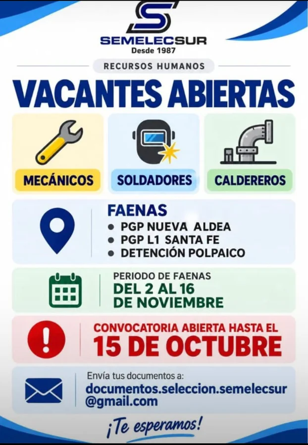 Mecánicos, Soldadores y Caldereros para Faenas - imagen 1