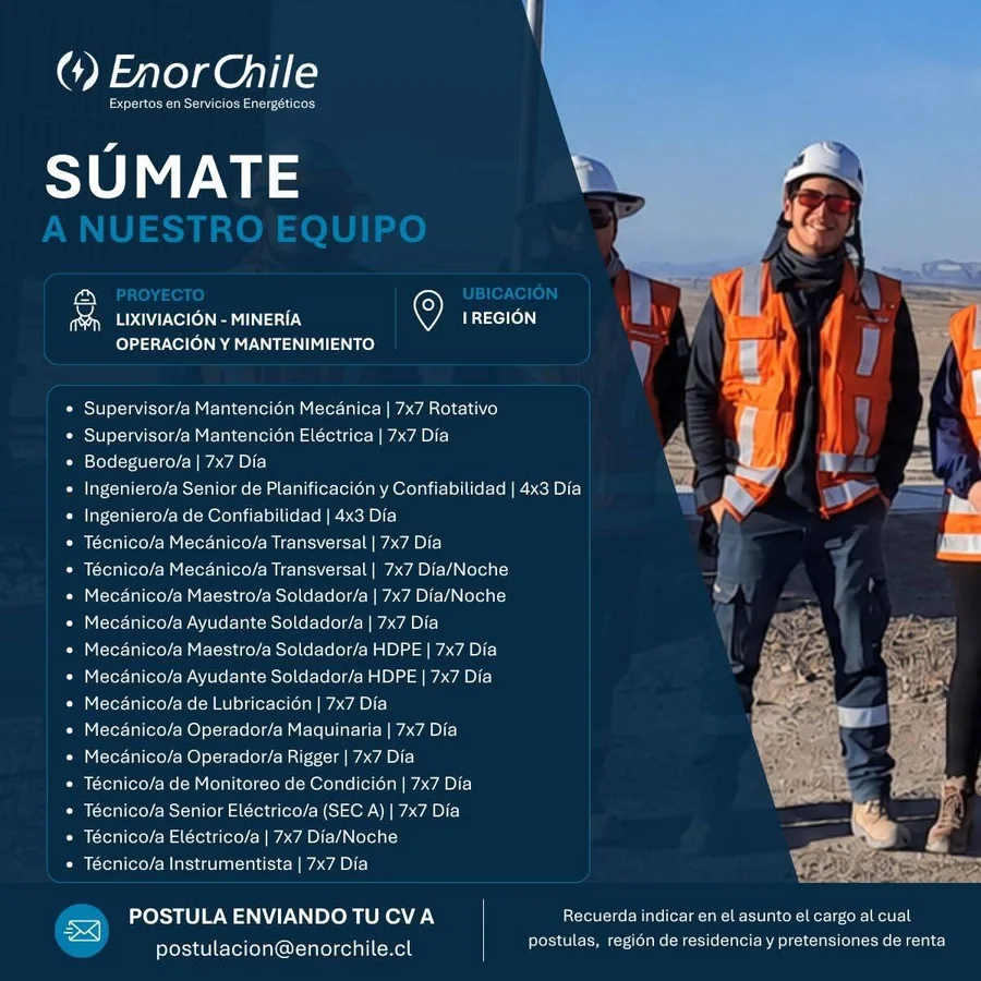 Cargos de Operación y Mantenimiento Minero - imagen 1