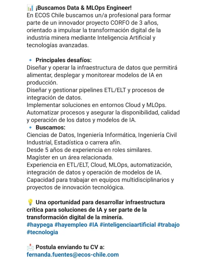 Data & MLOps Engineer - imagen 1