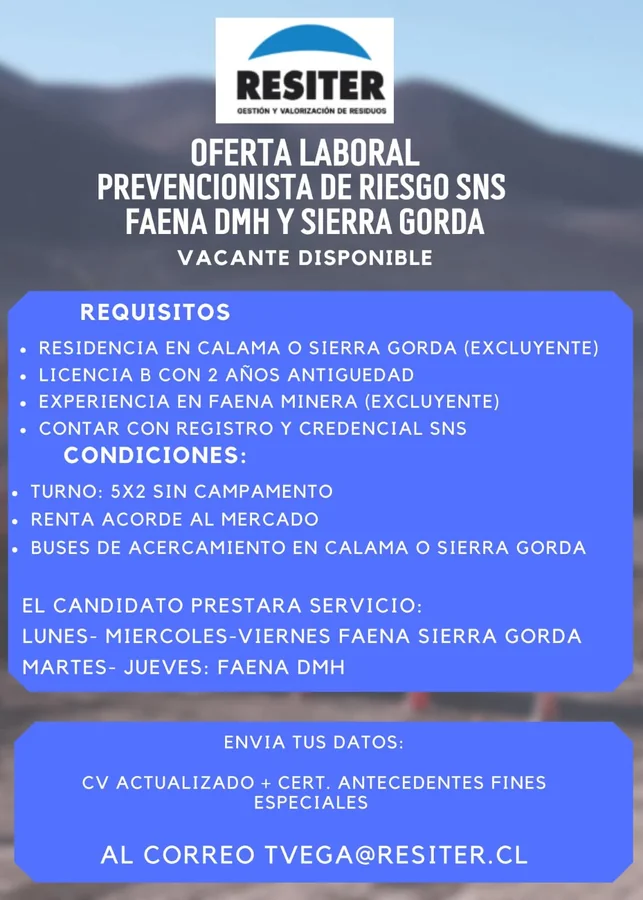 Prevencionista de Riesgos SNS - imagen 1