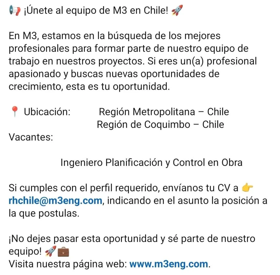 Ingeniero Planificación y Control en Obra - imagen 1