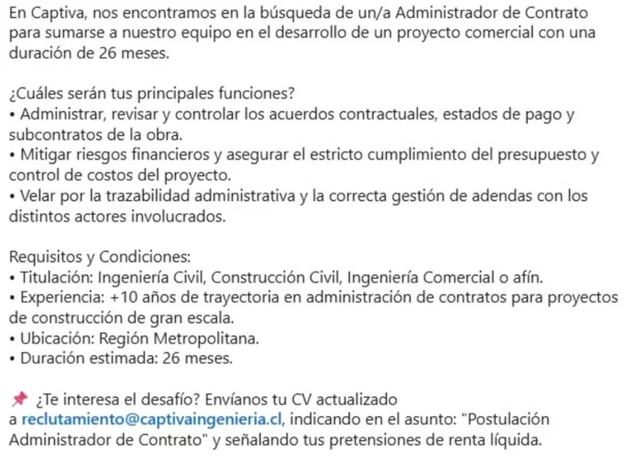 Administrador de Contrato - imagen 1