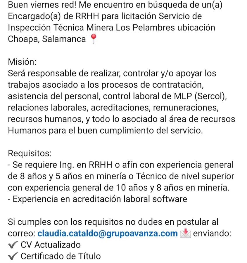Encargado de Recursos Humanos - imagen 1