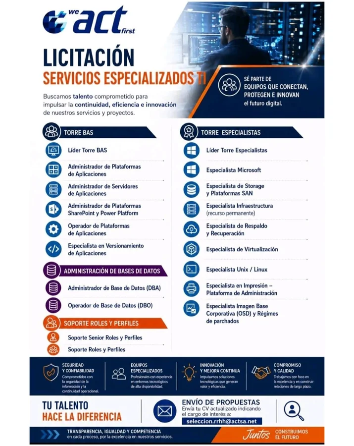 Especialistas en TI y Administración de Sistemas - imagen 1