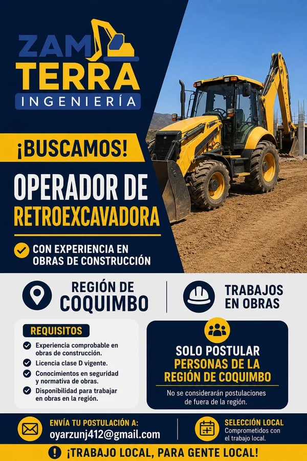 Operador de retroexcavadora - imagen 1