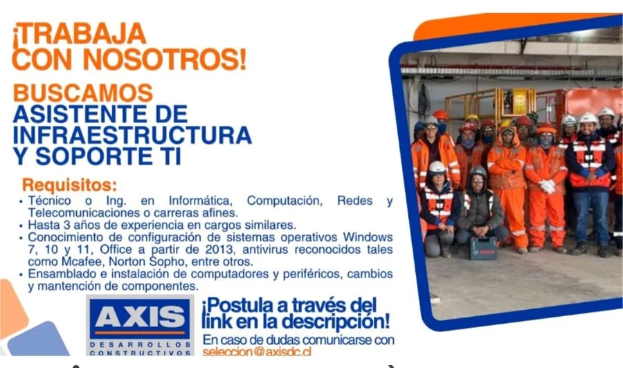 Asistente de Infraestructura y Soporte TI - imagen 1