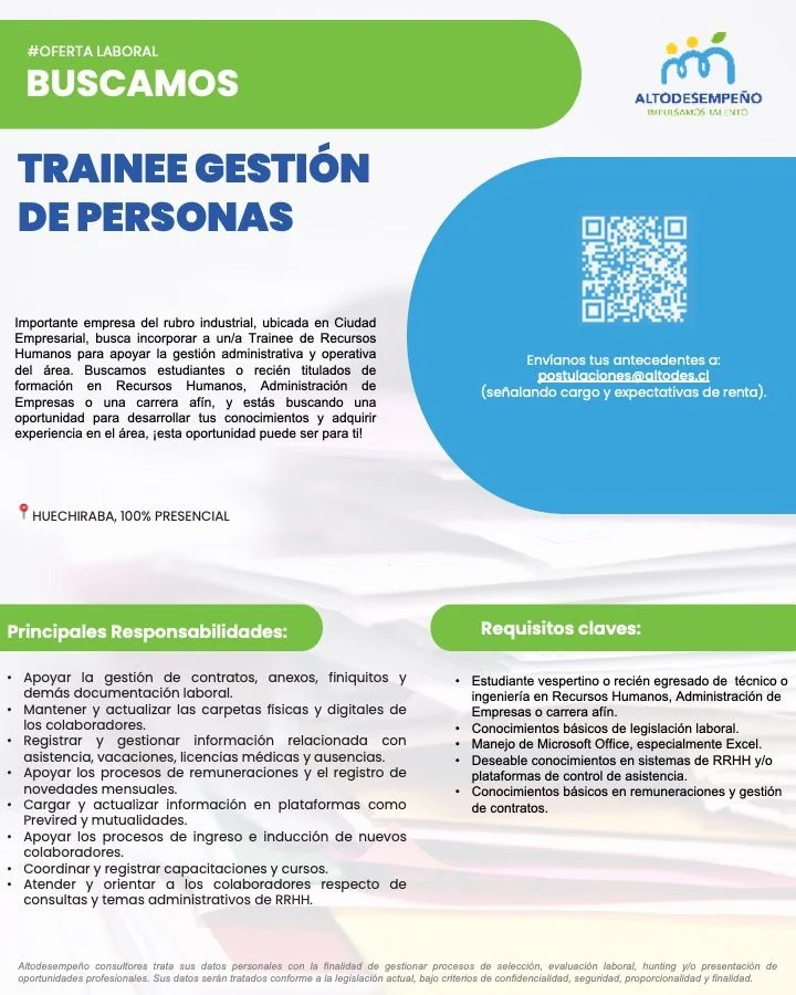 Trainee de Recursos Humanos - imagen 1