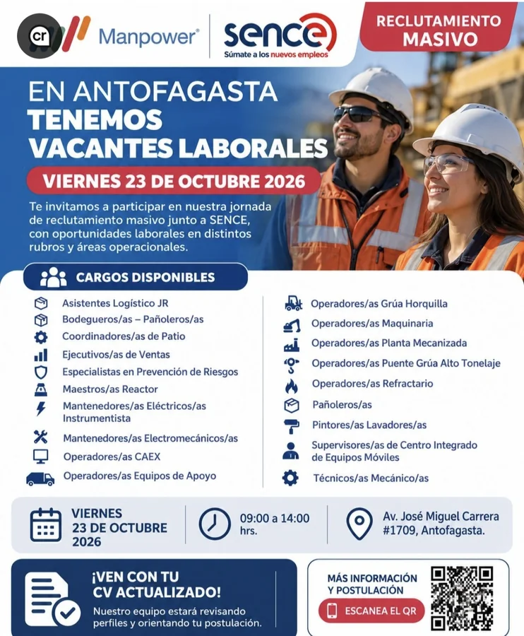Reclutamiento Masivo en Antofagasta - imagen 1