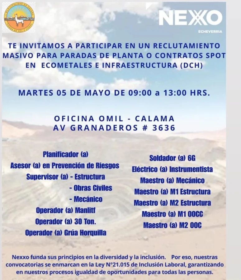 Reclutamiento Masivo para Paradas de Planta - imagen 1