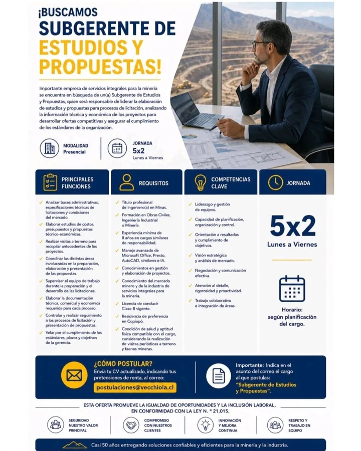 Subgerente de Estudios y Propuestas - imagen 1