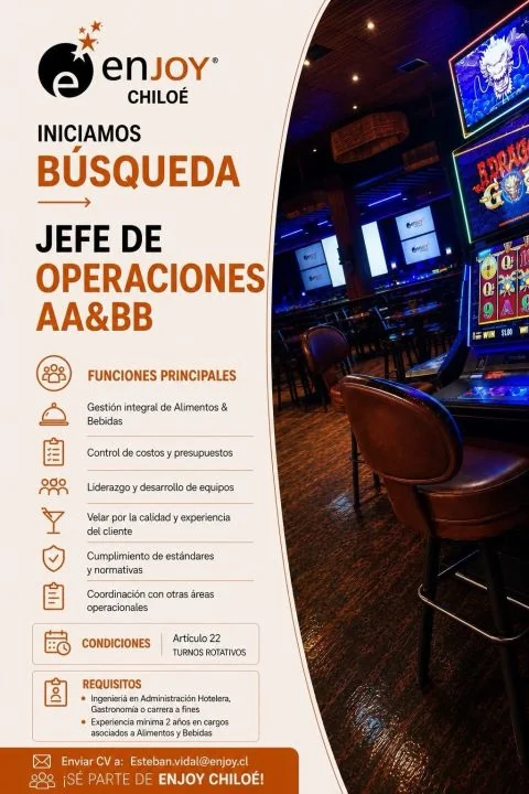 Jefe de Operaciones de Alimentos y Bebidas - imagen 1