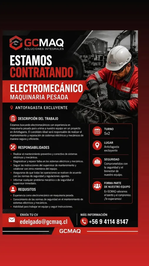 Electromecánico de Maquinaria Pesada - imagen 1